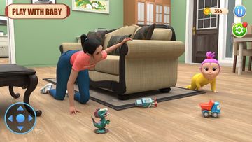 Single Mother Baby Care Games Game Screenshot