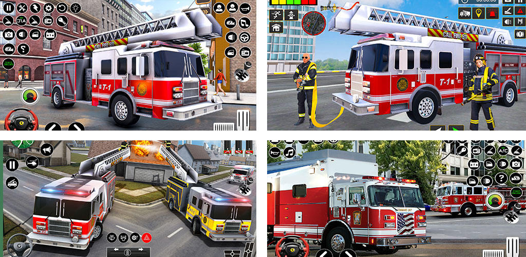 Игры Про Пожарных Грузовиков США 3D Мобильная Версия Андроид IOS.