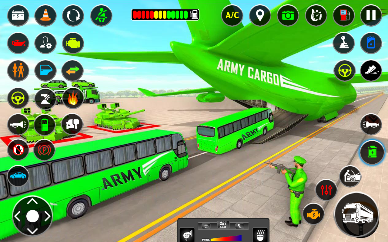 Army Vehicle Transport Truck Game Screenshot