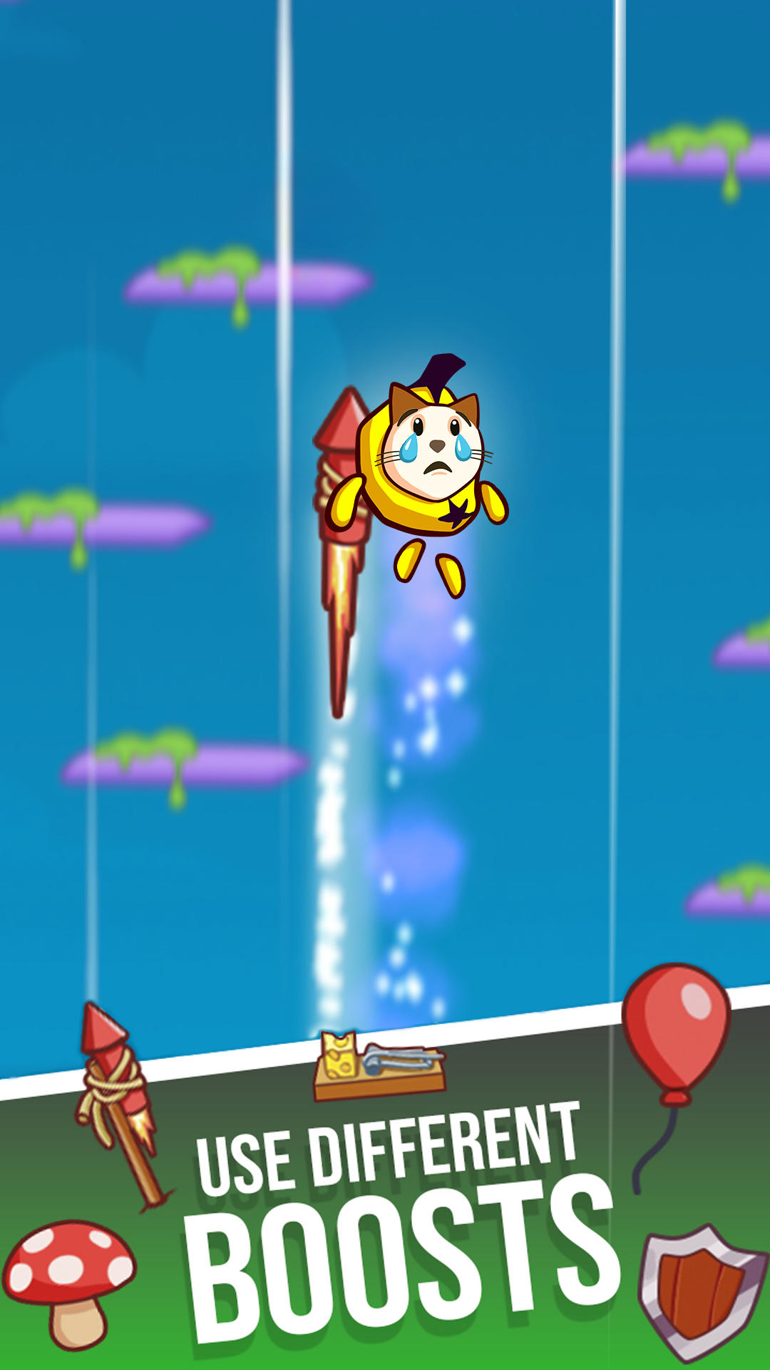 Captura de Tela do Jogo Banana Cat Emoji Jump