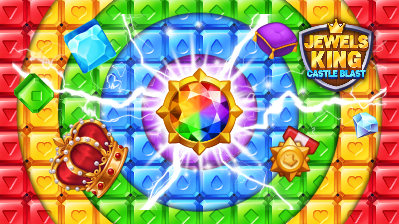 Jewels King : Castle Blast Game Screenshot