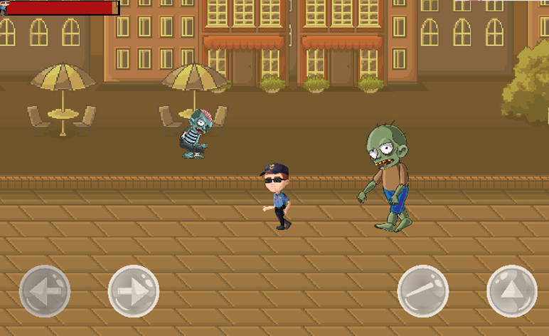 Police Vs Zombie Game Screenshot