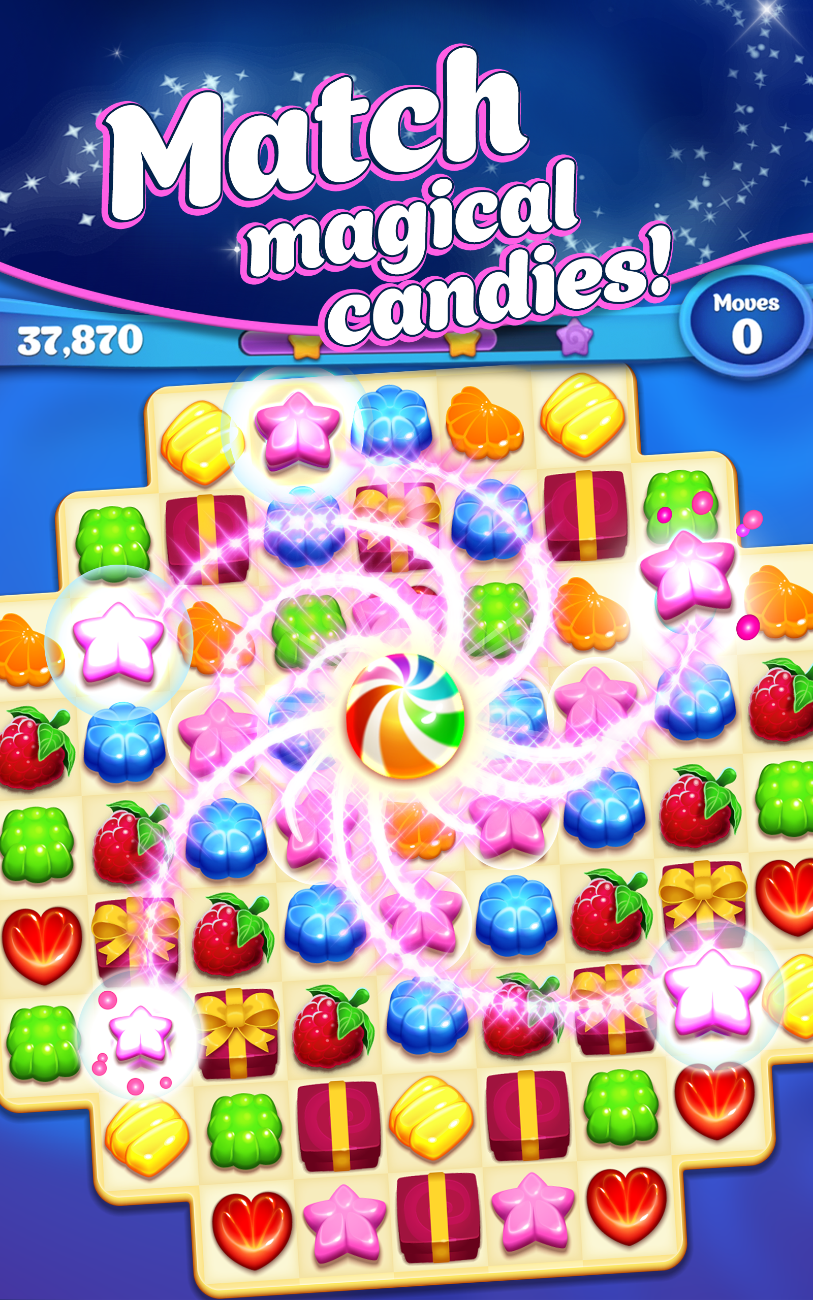 Crafty Candy - Match 3 Game Game Screenshot