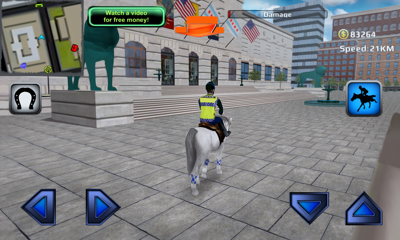 3D Police Horse Racing Extreme ภาพหน้าจอเกม
