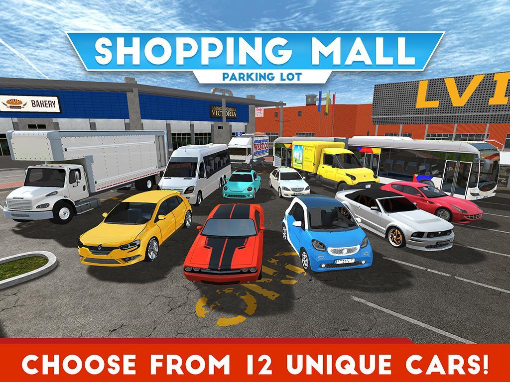 Shopping Mall Parking Lot Game Screenshot