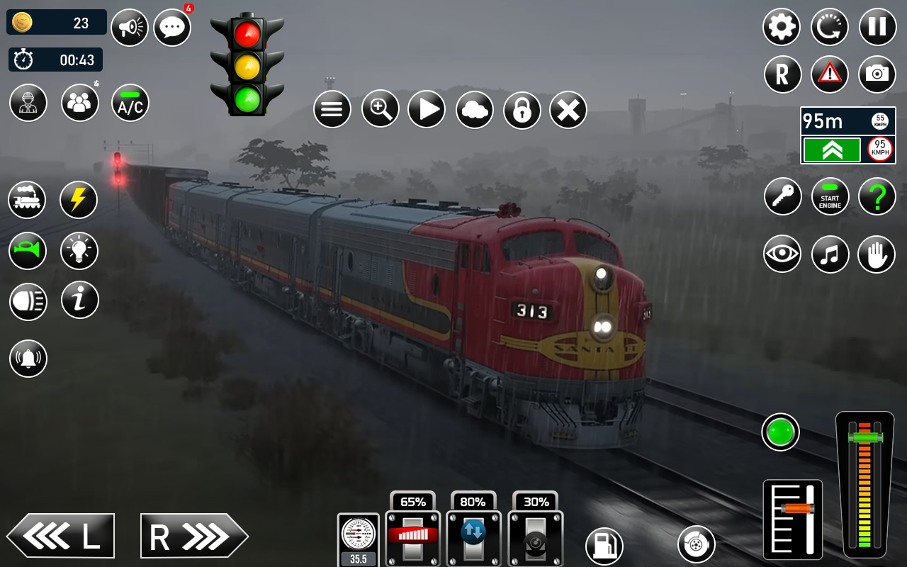 Railway Train Game Simulator screenshot game