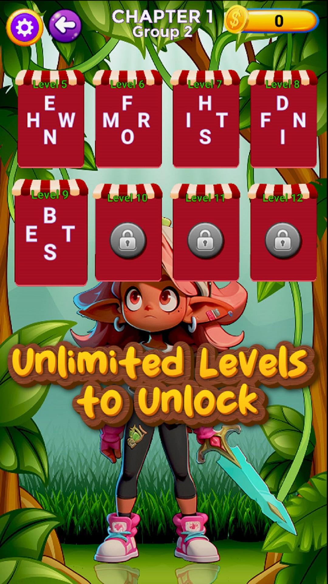 Word Puzzle: Jungle Cross Word Game Screenshot