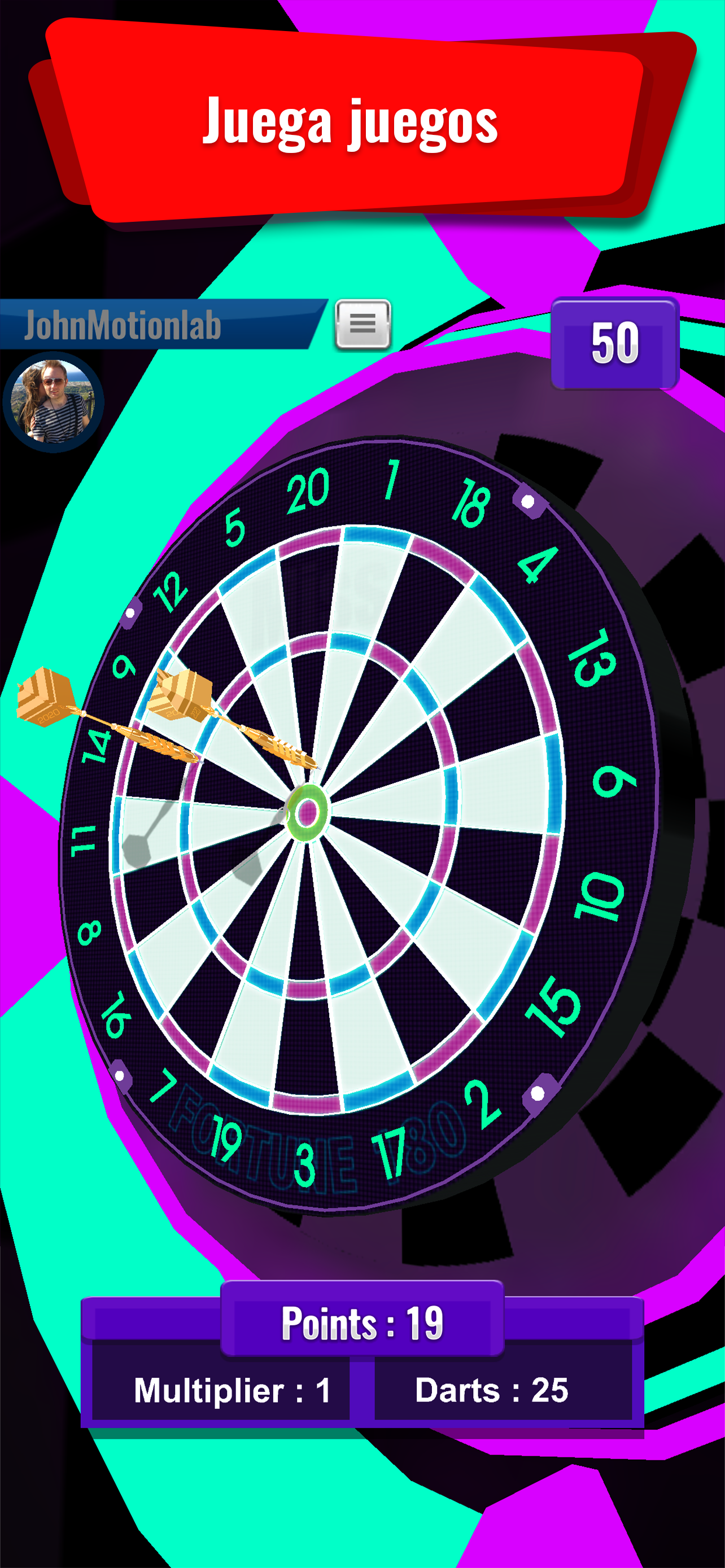 Captura de Pantalla del Juego Darts Match Live!