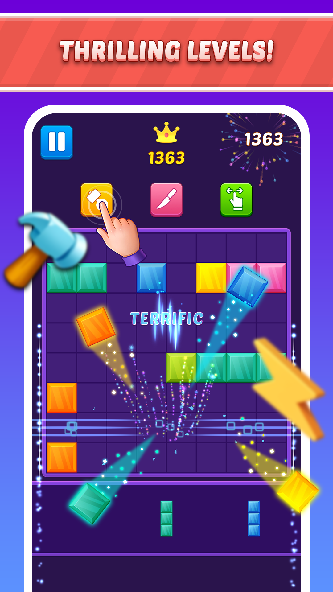 Captura de Tela do Jogo Fit The Block - Blast Game