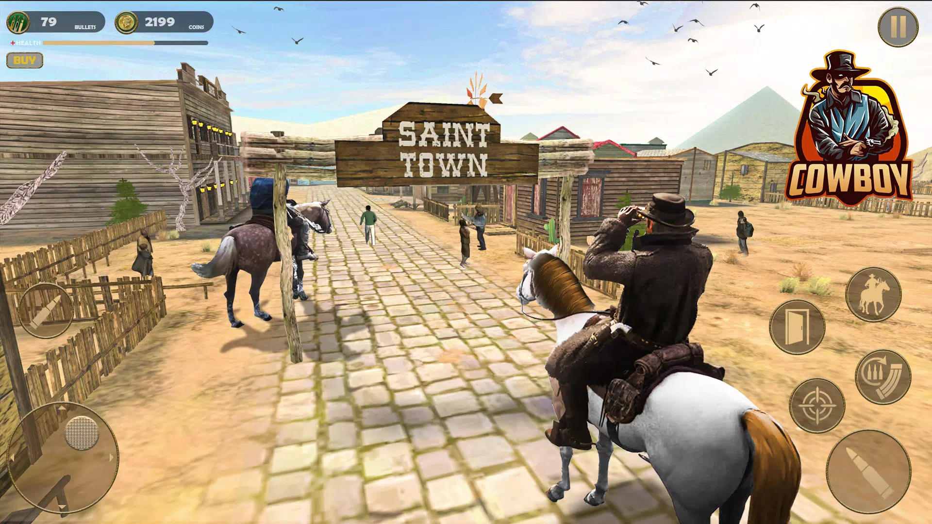 West Gunfighter: Horse Riding Game Screenshot