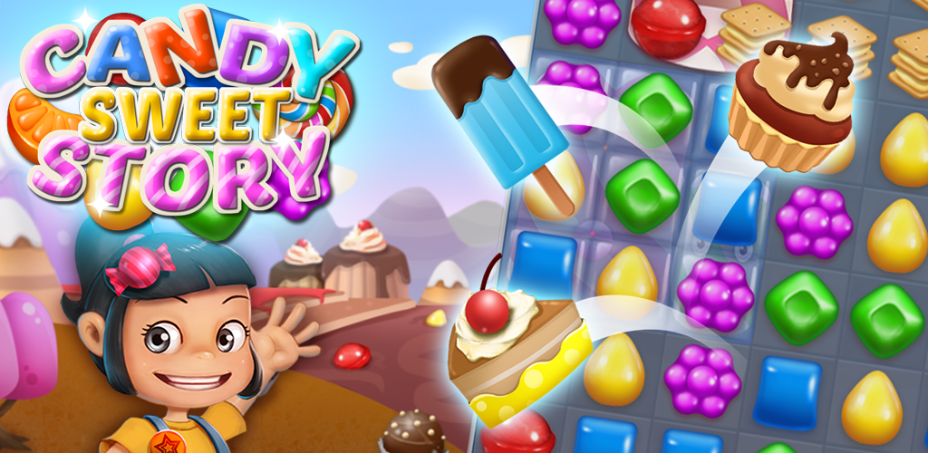 Banner of Candy Sweet Story:головоломка «3 в ряд» 99