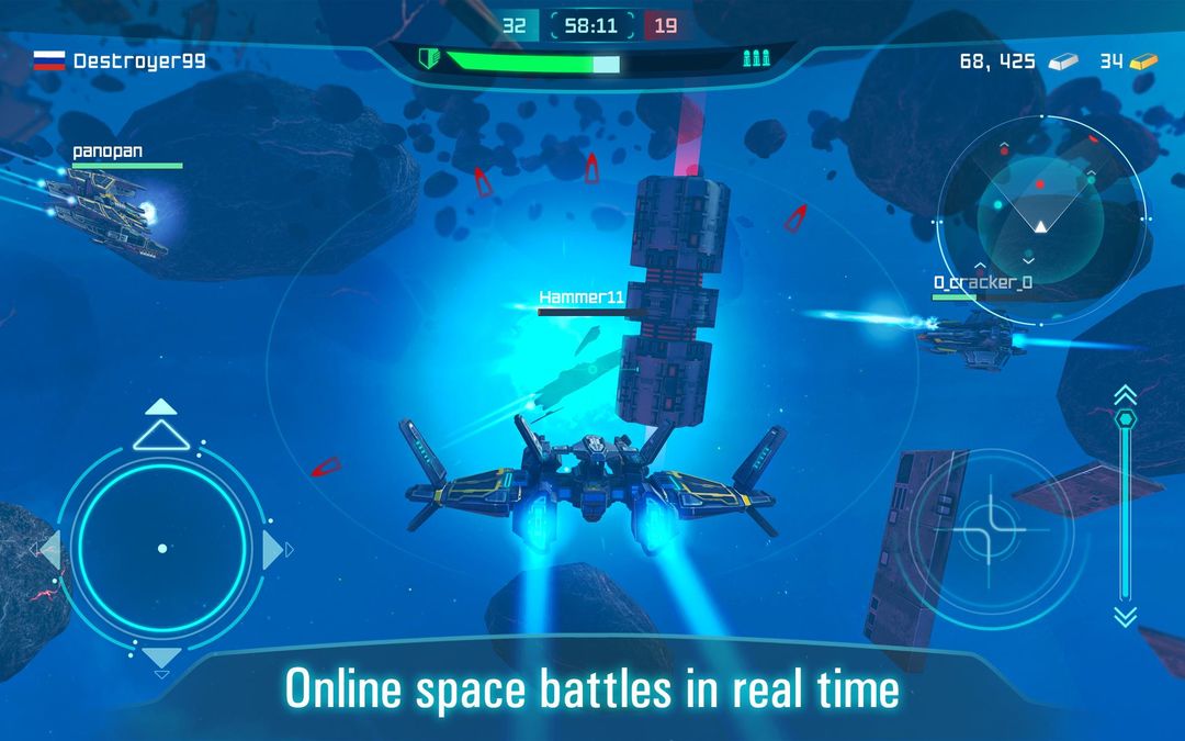 Space Jet: 即時線上太空大戰遊戲截圖