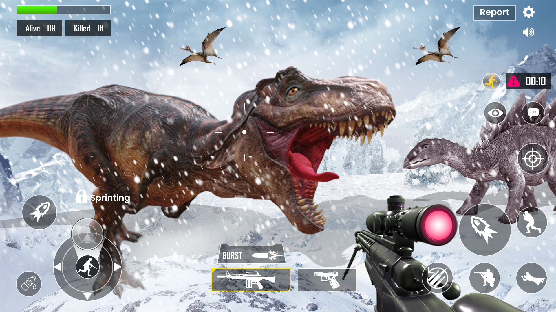 Screenshot 1 of chasse dino: Jeux de dinosaure 2