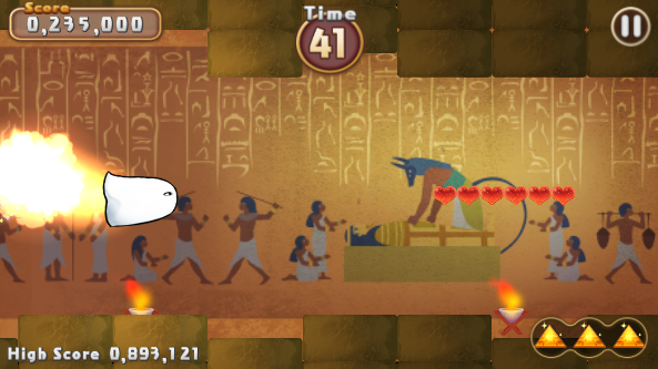 Flying Mr. Medjed Game Screenshot