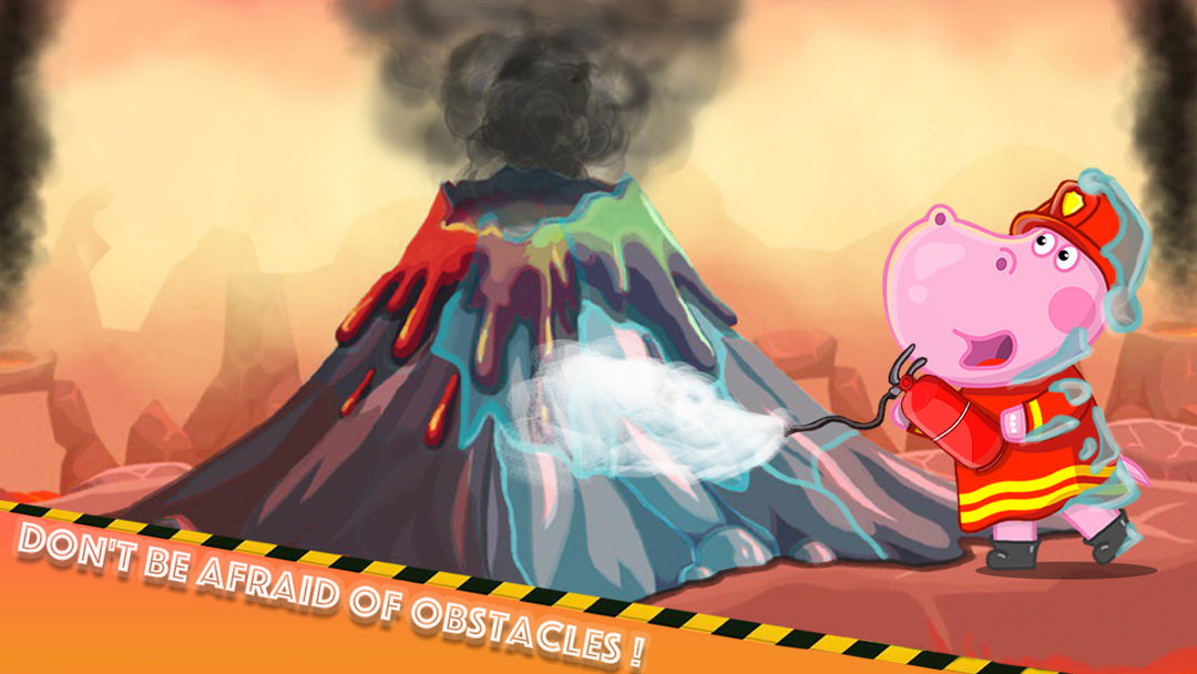 Fireman Hippo: City Hero screenshot game