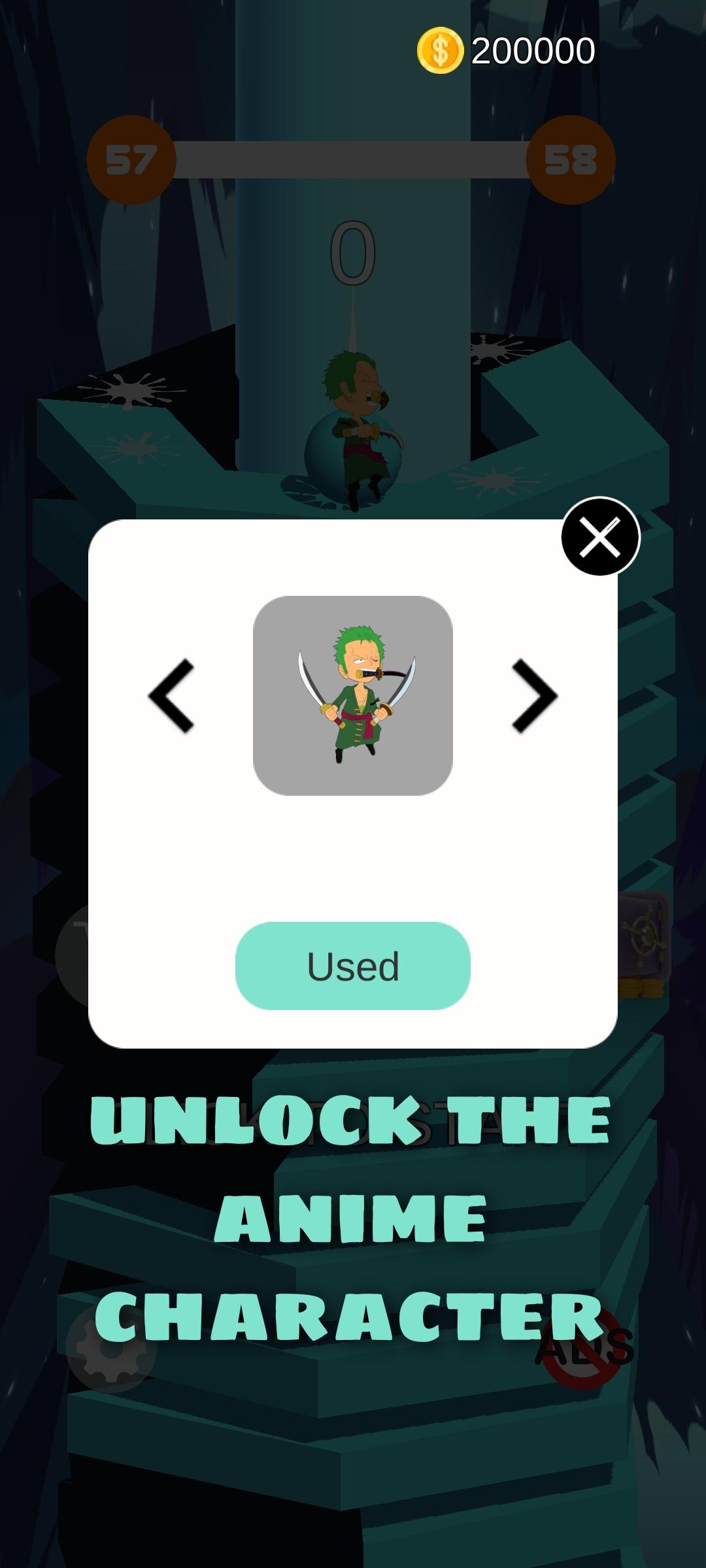 Screenshot of Stack BALL- ANIME Verse