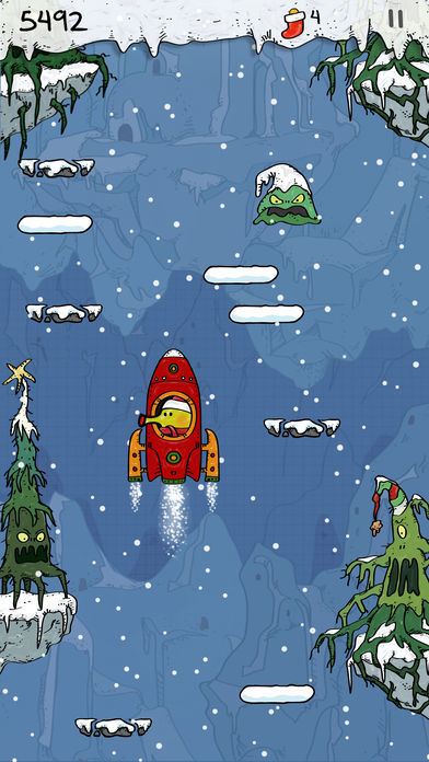 Doodle Jump Christmas Special ภาพหน้าจอเกม