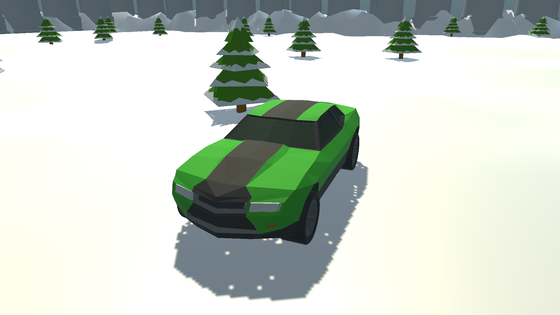 Snow Castle: Cartoon Car Funn Game Screenshot