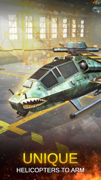 Gunship Wars Helicopter Battle ゲームのスクリーンショット