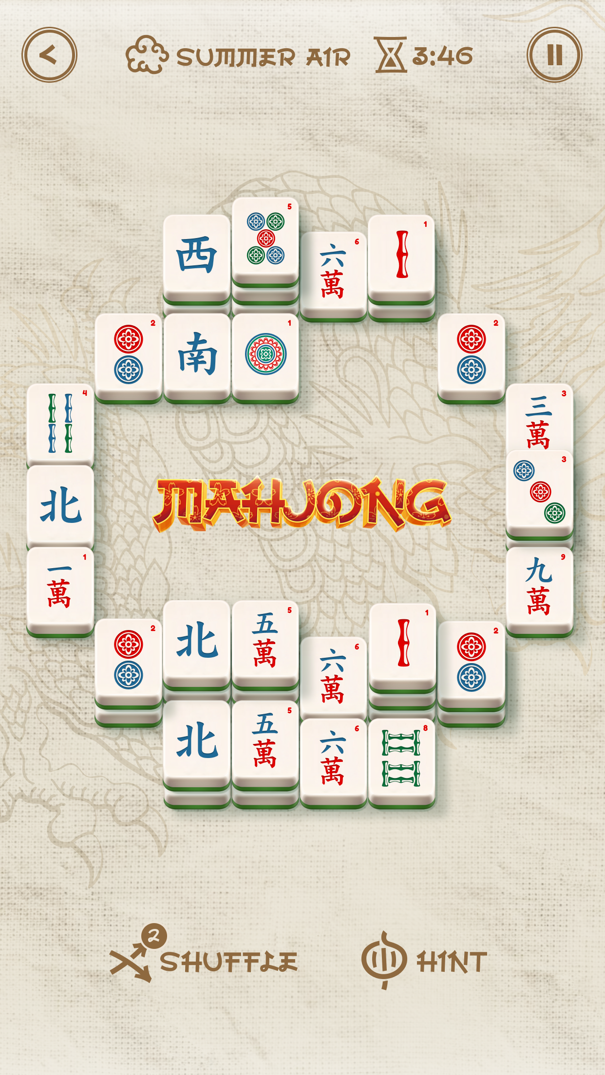 Screenshot of Mahjong Solitaire: Classic
