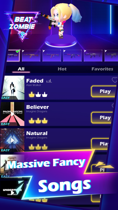 Beat Zombie: Rhythm shooting ภาพหน้าจอเกม