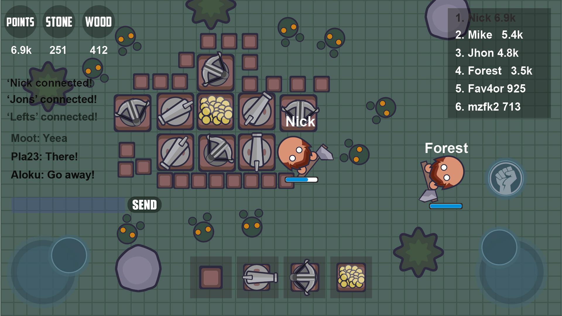 zombios.io online multiplayer Game Screenshot