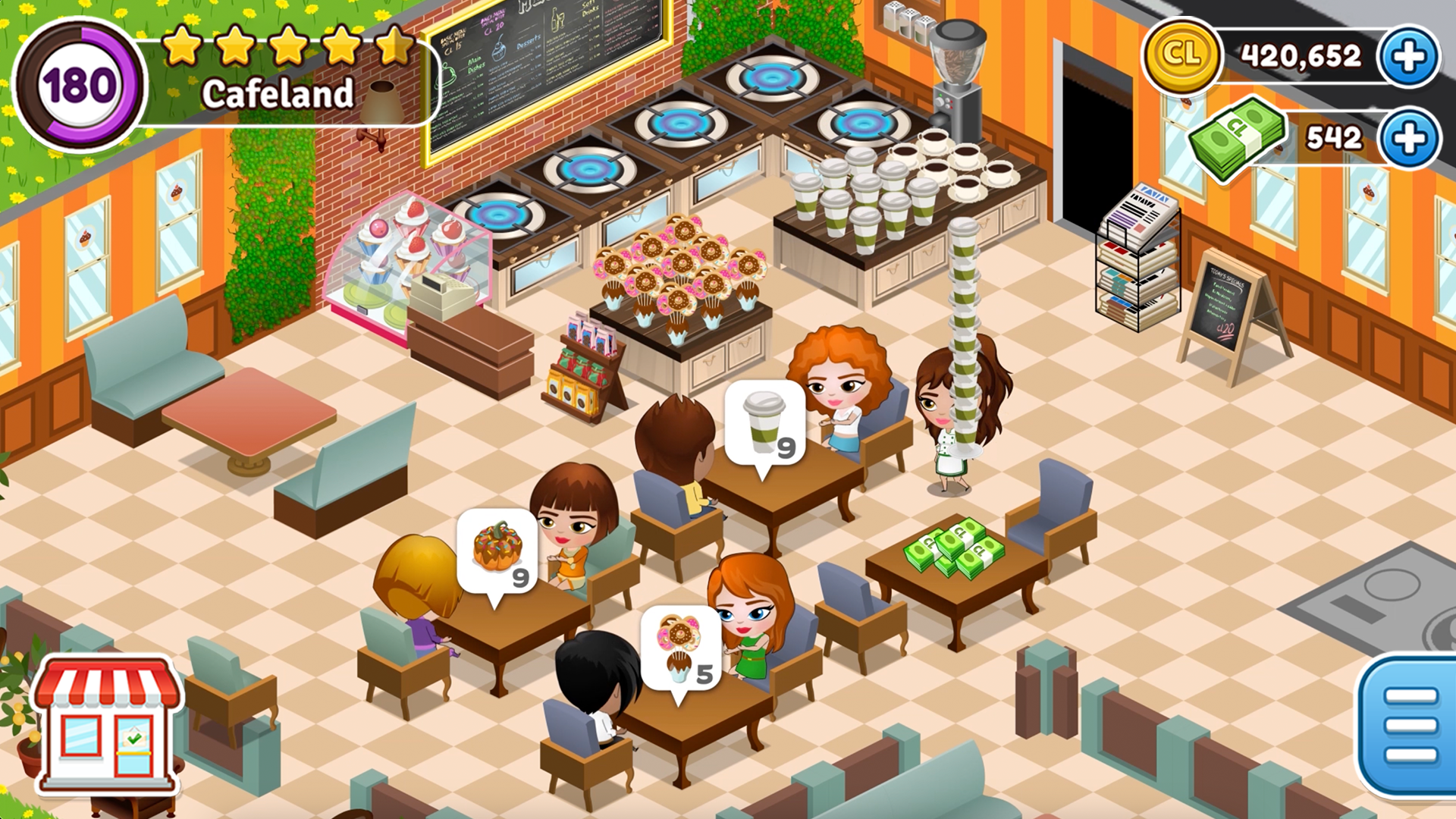 Cafeland - Restaurant Cooking Game Screenshot
