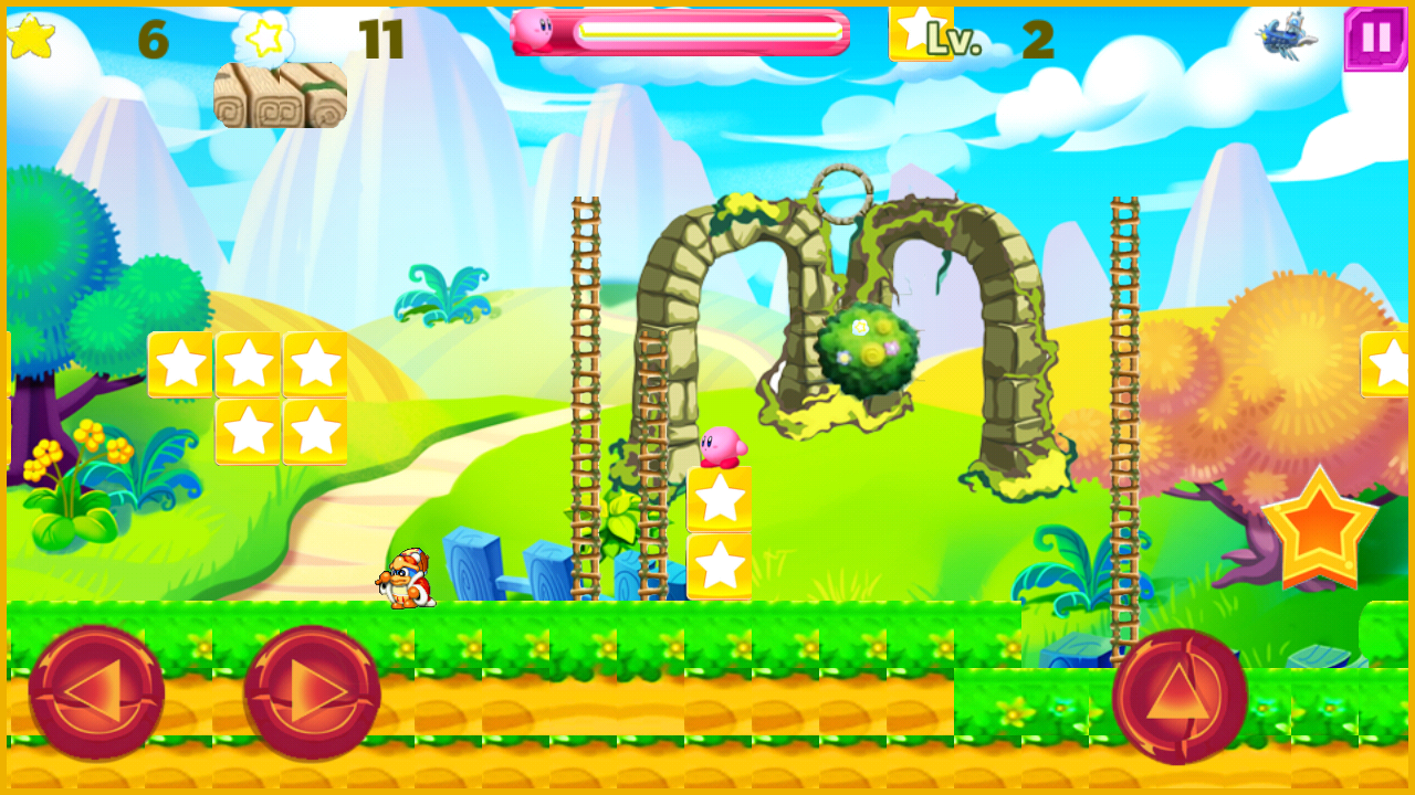 Kirby epic journey in the malicious land of stars Game Screenshot