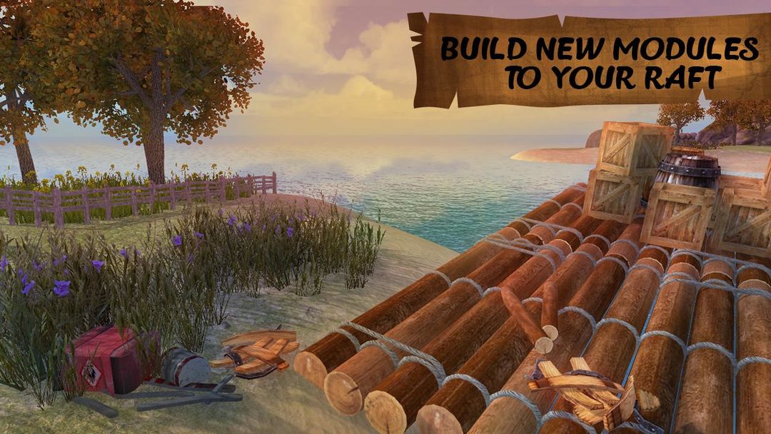 Raft Survival: Ocean Craft 3D ภาพหน้าจอเกม