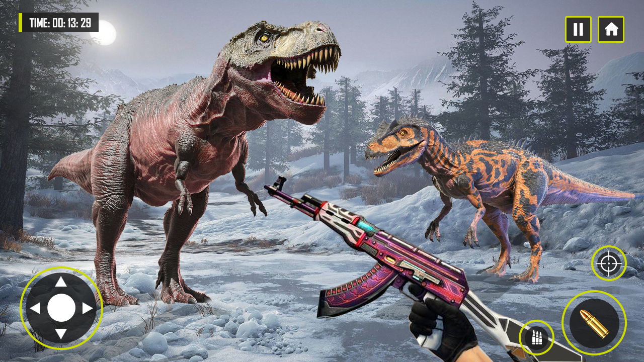 Wild Dinosaur Hunting Games 3D ゲームのスクリーンショット
