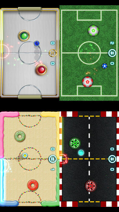 Glow Hockey 2 Game Screenshot