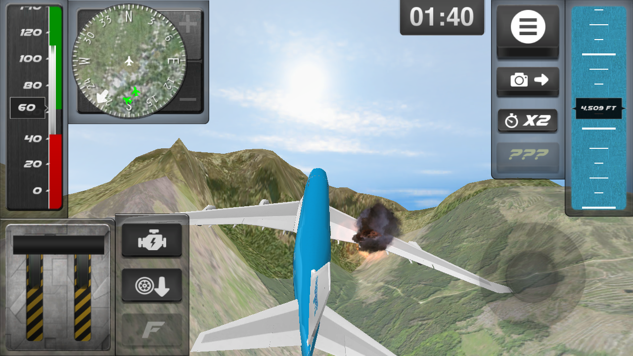 Screenshot 1 of Flugzeug-Notlandung 1.04