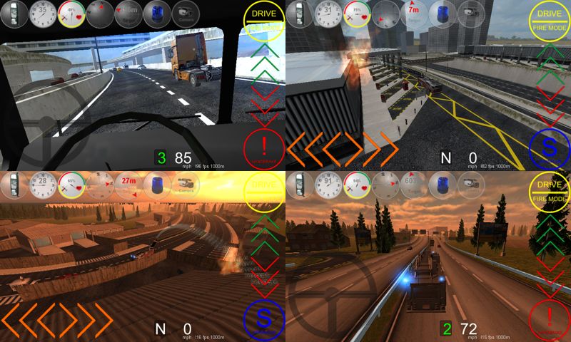 Duty Driver Firetruck LITE screenshot game
