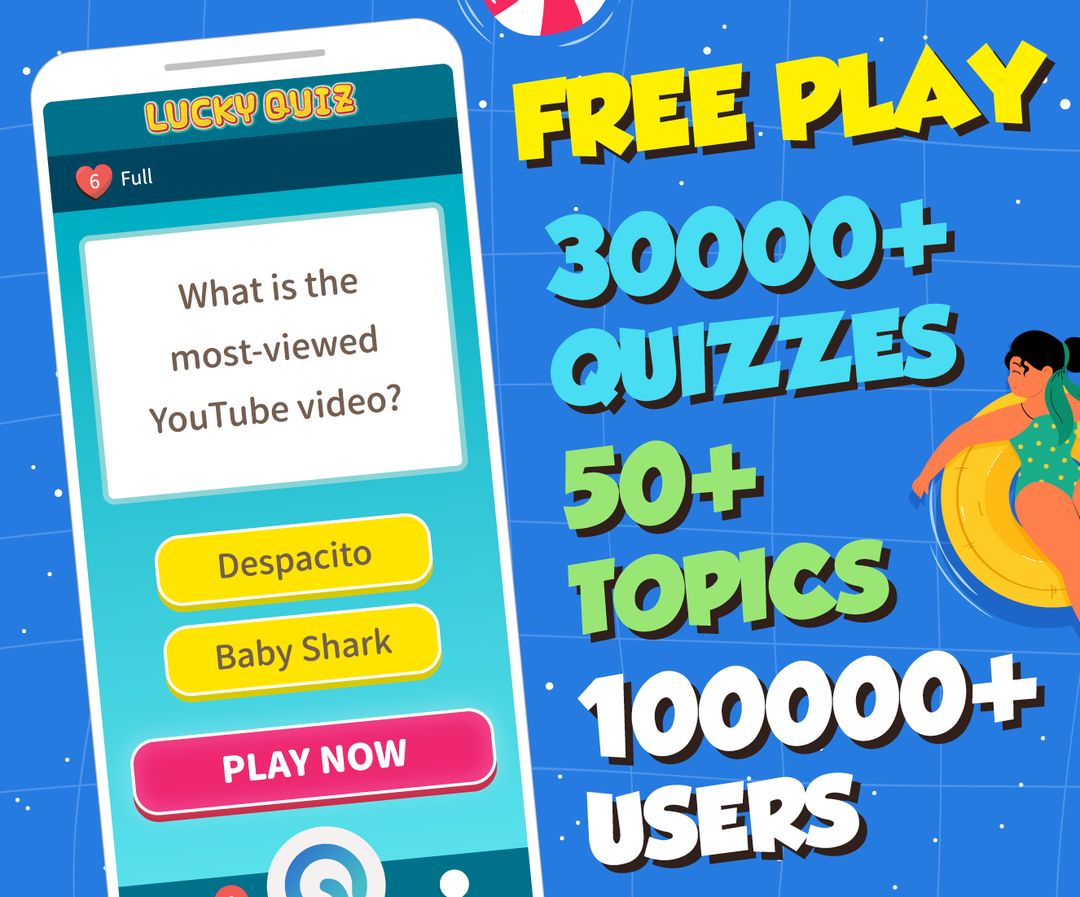Fun trivia game - Lucky Quiz 게임 스크린 샷
