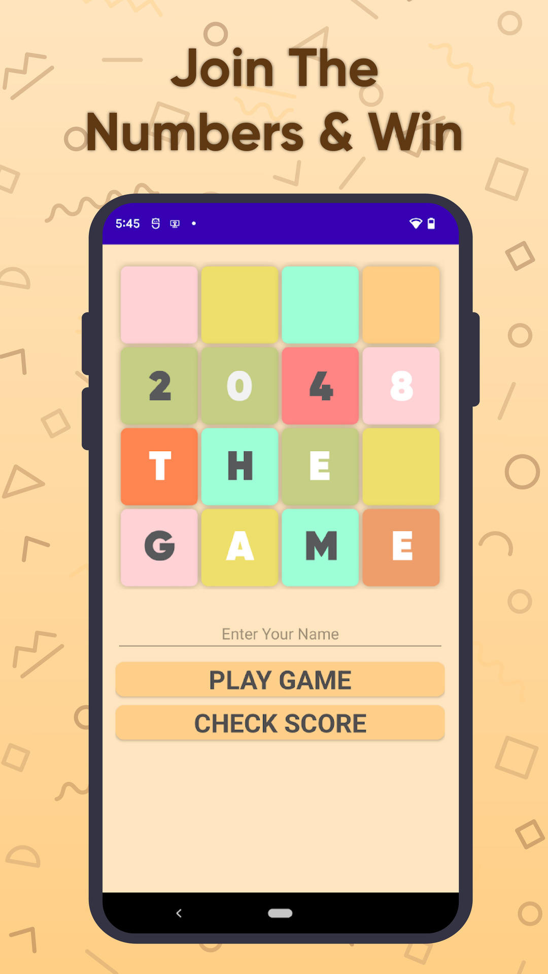 Screenshot 1 of 2048 Оригинальная игра с числами 4.0