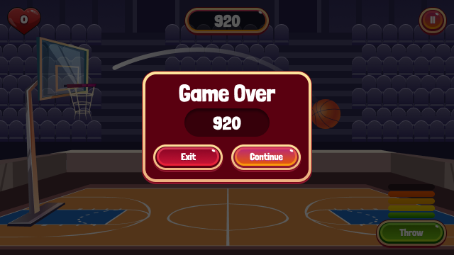 Basketball Swipe Star 게임 스크린 샷