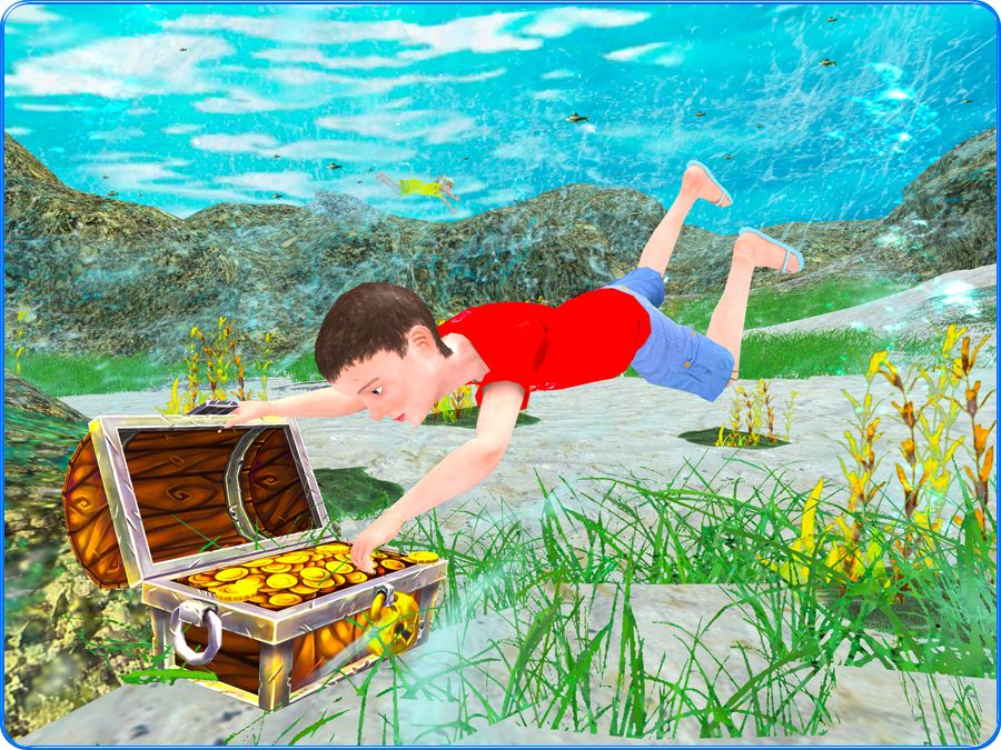 Screenshot of Kids Swimming Adventure : Impossible Treasure Hunt