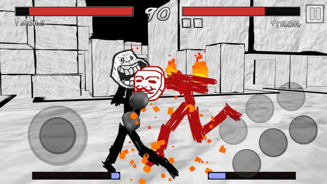 Screenshot of Stickman Meme Fight