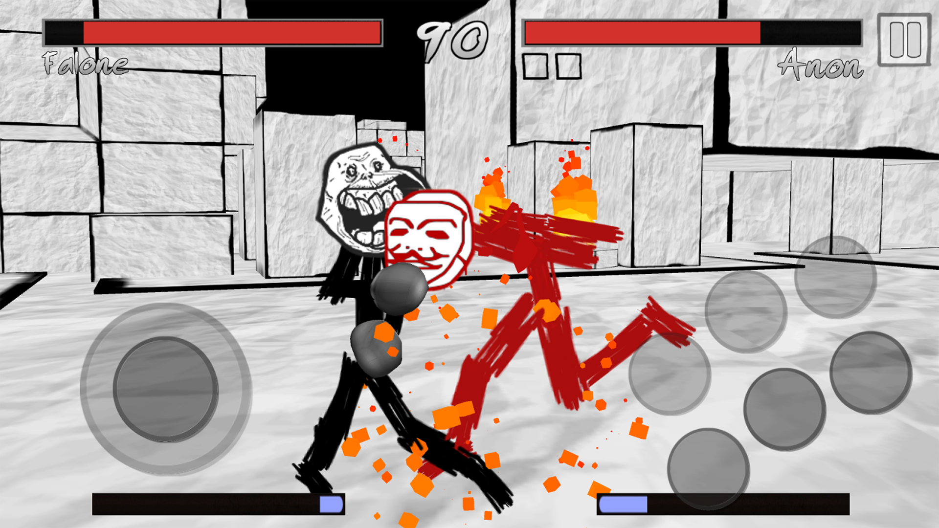 Cuplikan Layar Game Stickman Meme Fight