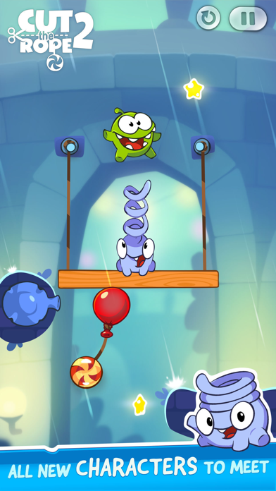 Cuplikan Layar Game Cut the Rope 2: Om Nom's Quest