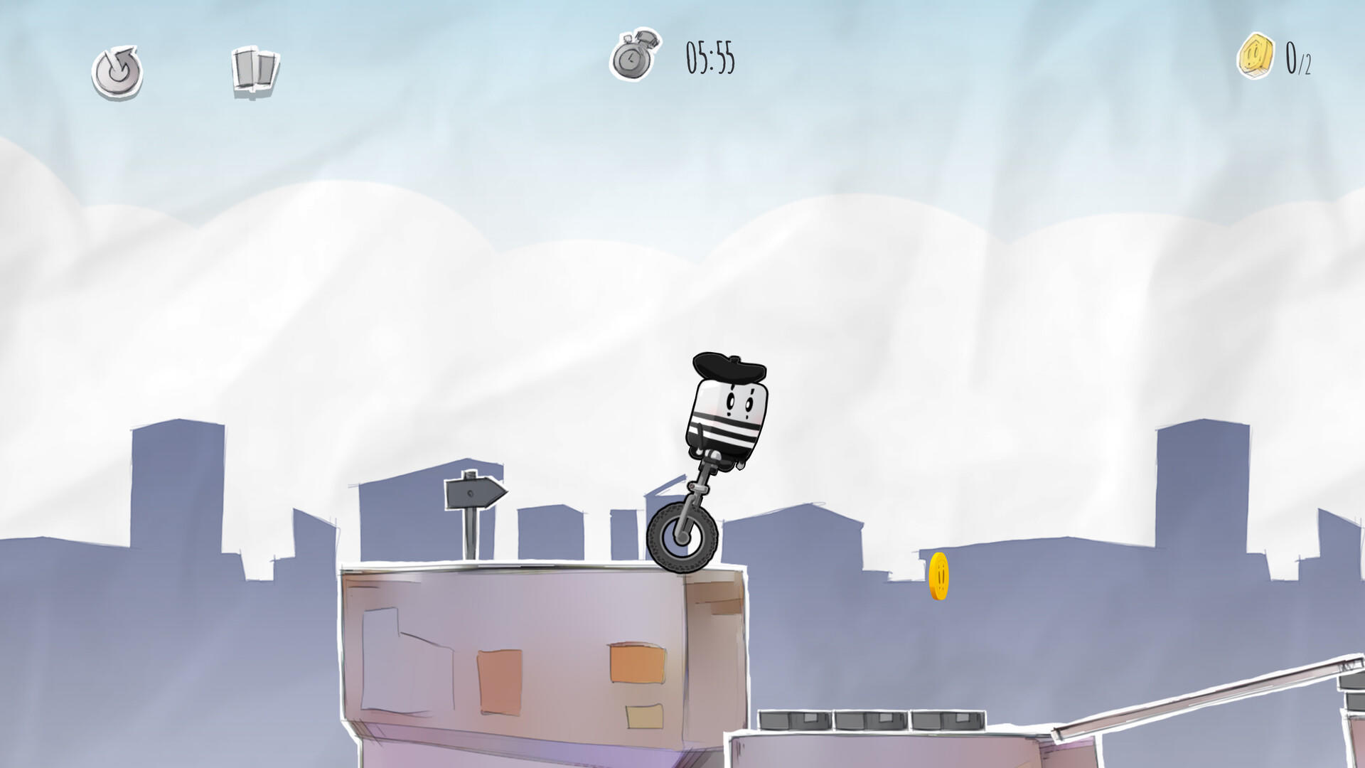 Скриншот игры Unimime - Unicycle Madness