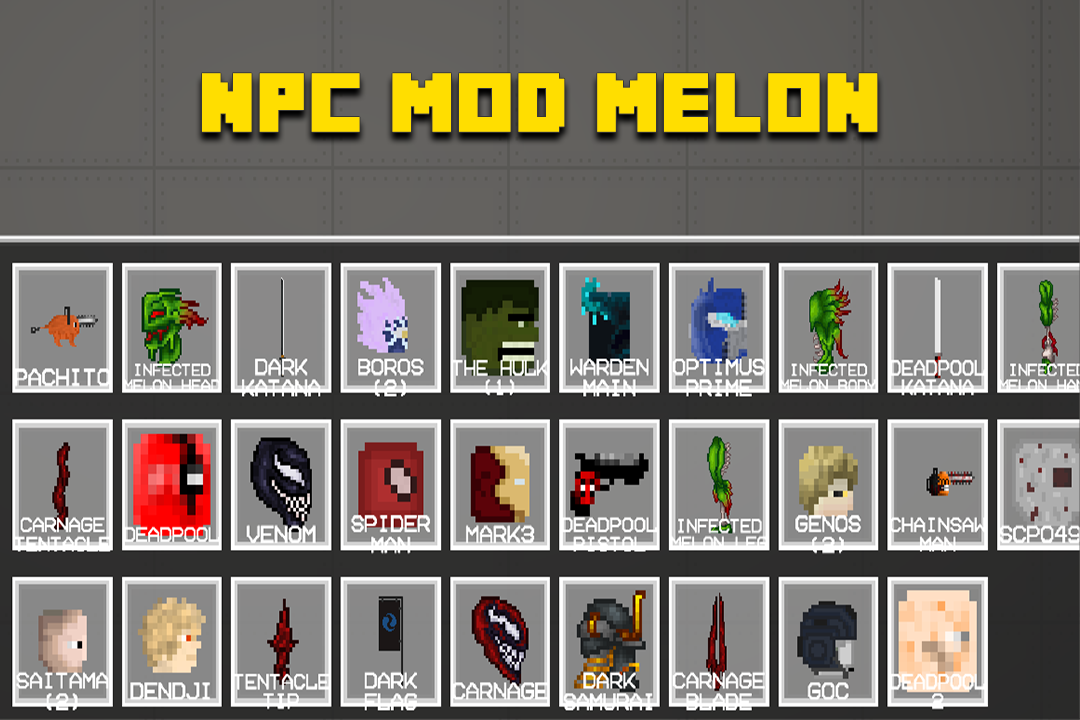 Screenshot 1 of NPC мод для дыни Playgrnd 2.2