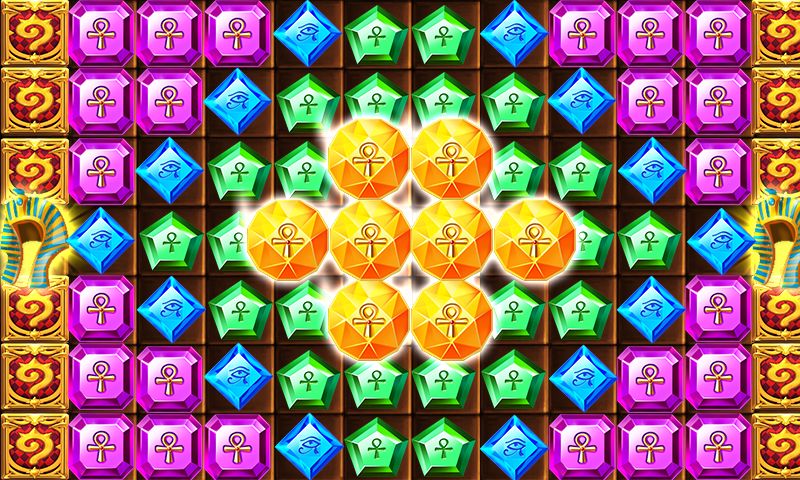 피라미드 붕괴 다이아몬드 퍼즐 게임 스크린 샷