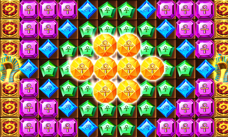 Скриншот игры Pyramid Collapse Diamond Puzzl