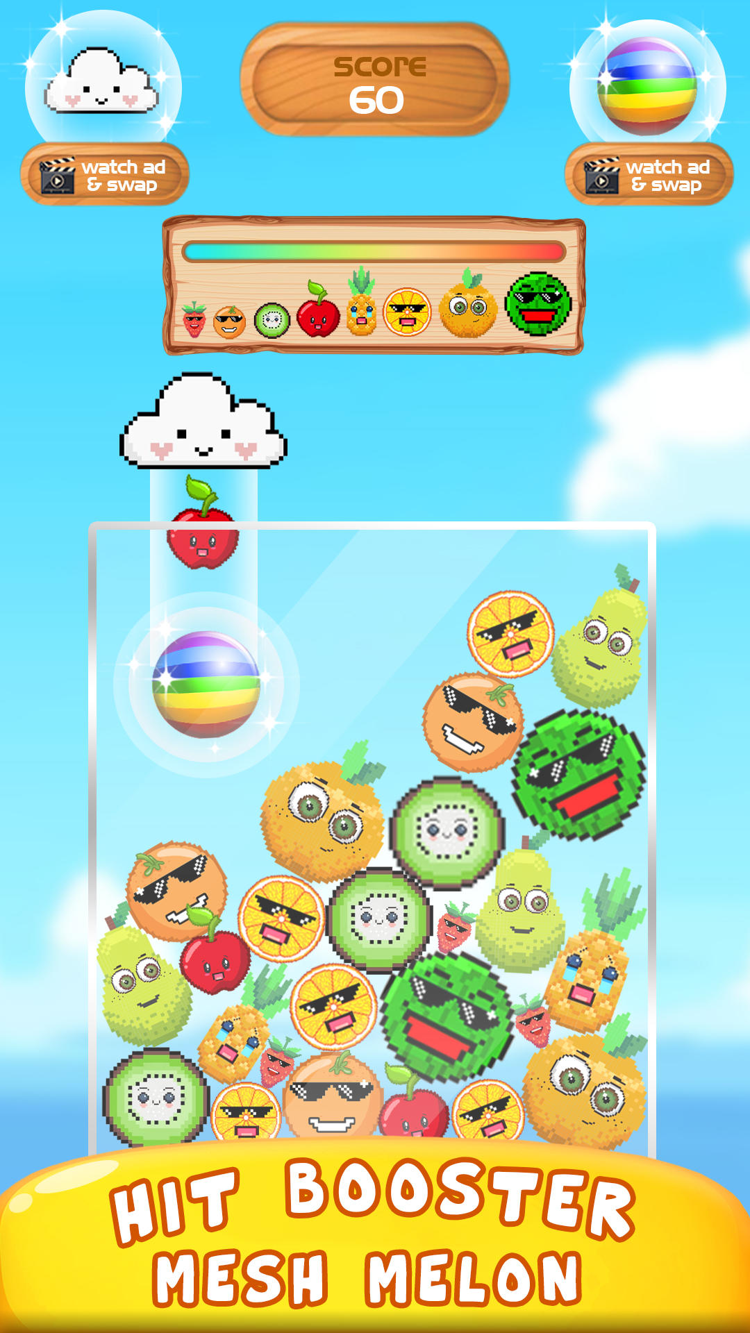 Fruit challange merge game android ios taptap