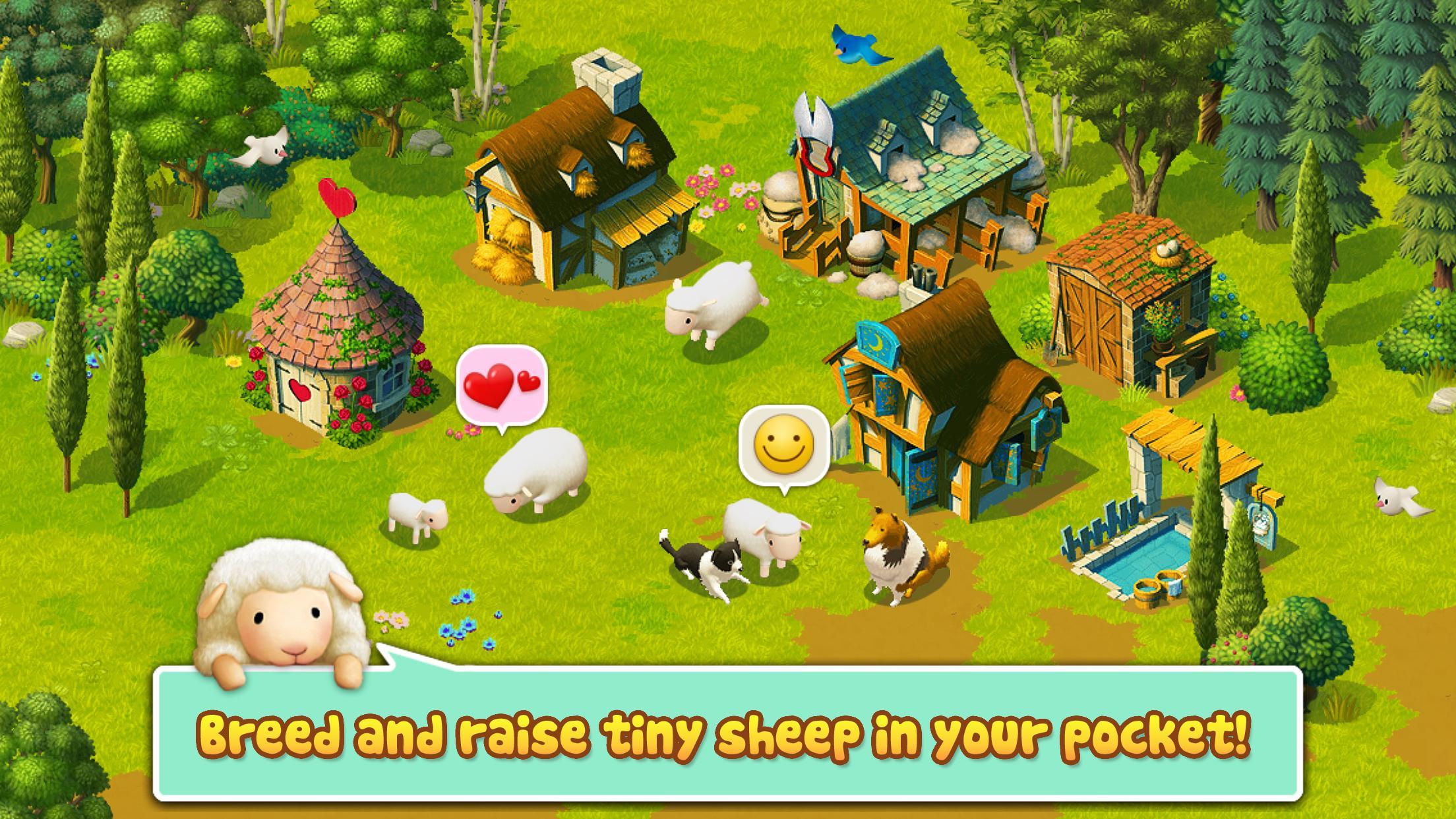 Screenshot 1 of छोटी भेड़ - आभासी पालतू खेल 