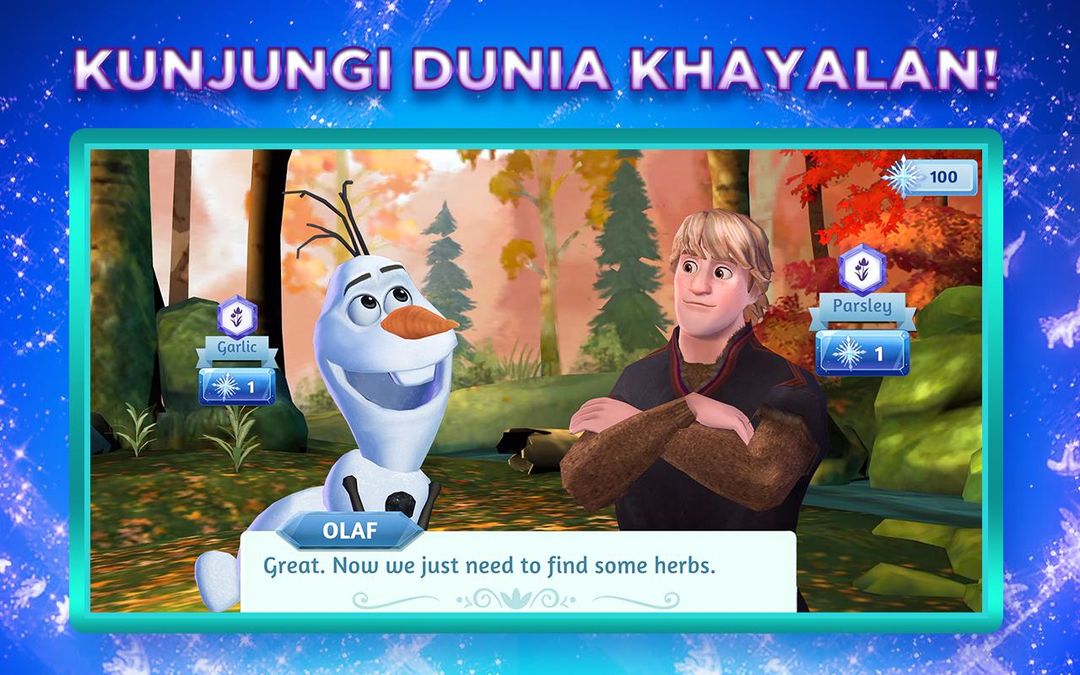 Petualangan Disney Frozen: Game Match 3 Baru screenshot game