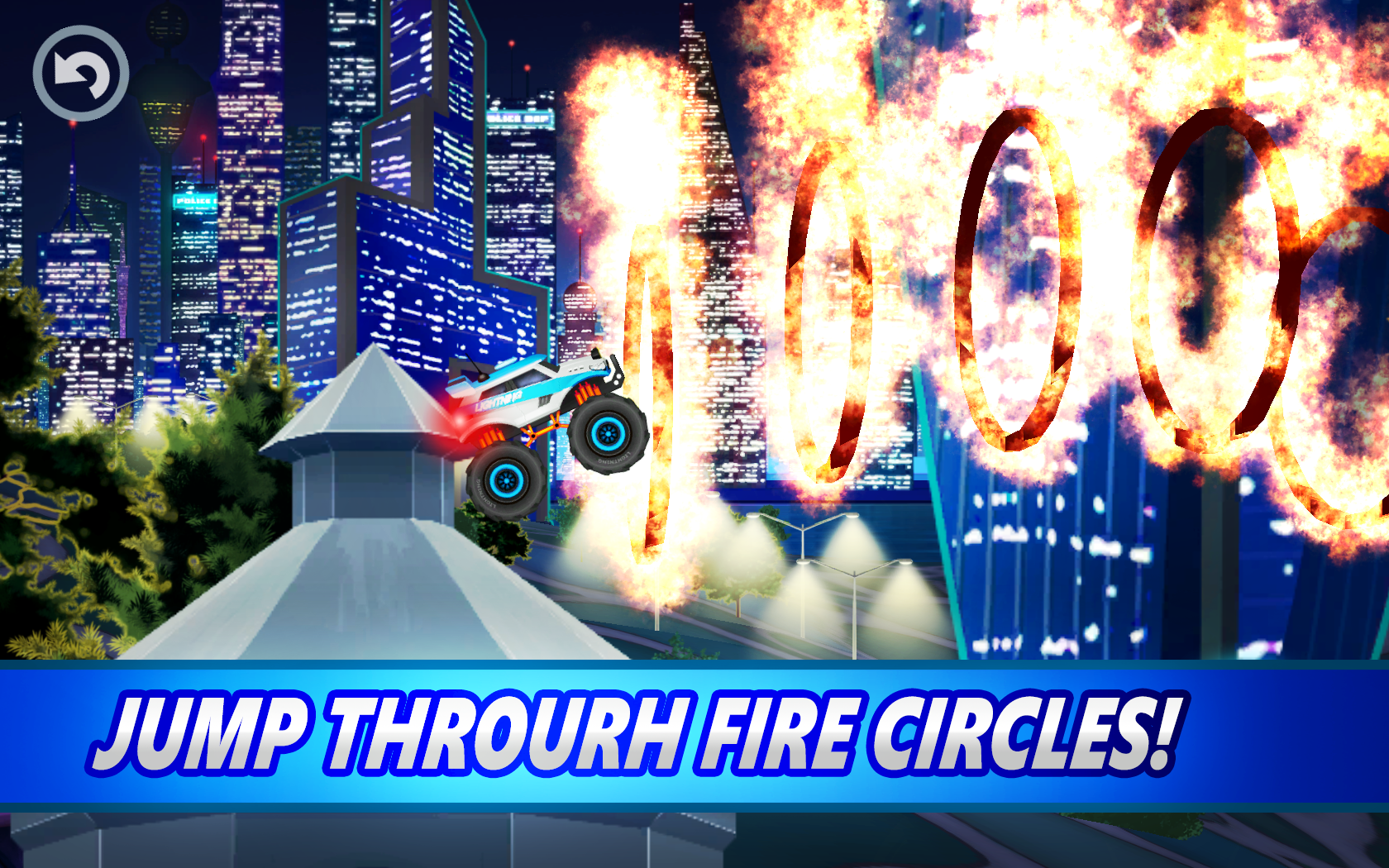 Captura de Tela do Jogo Monster Truck Kids 4: Police Racing