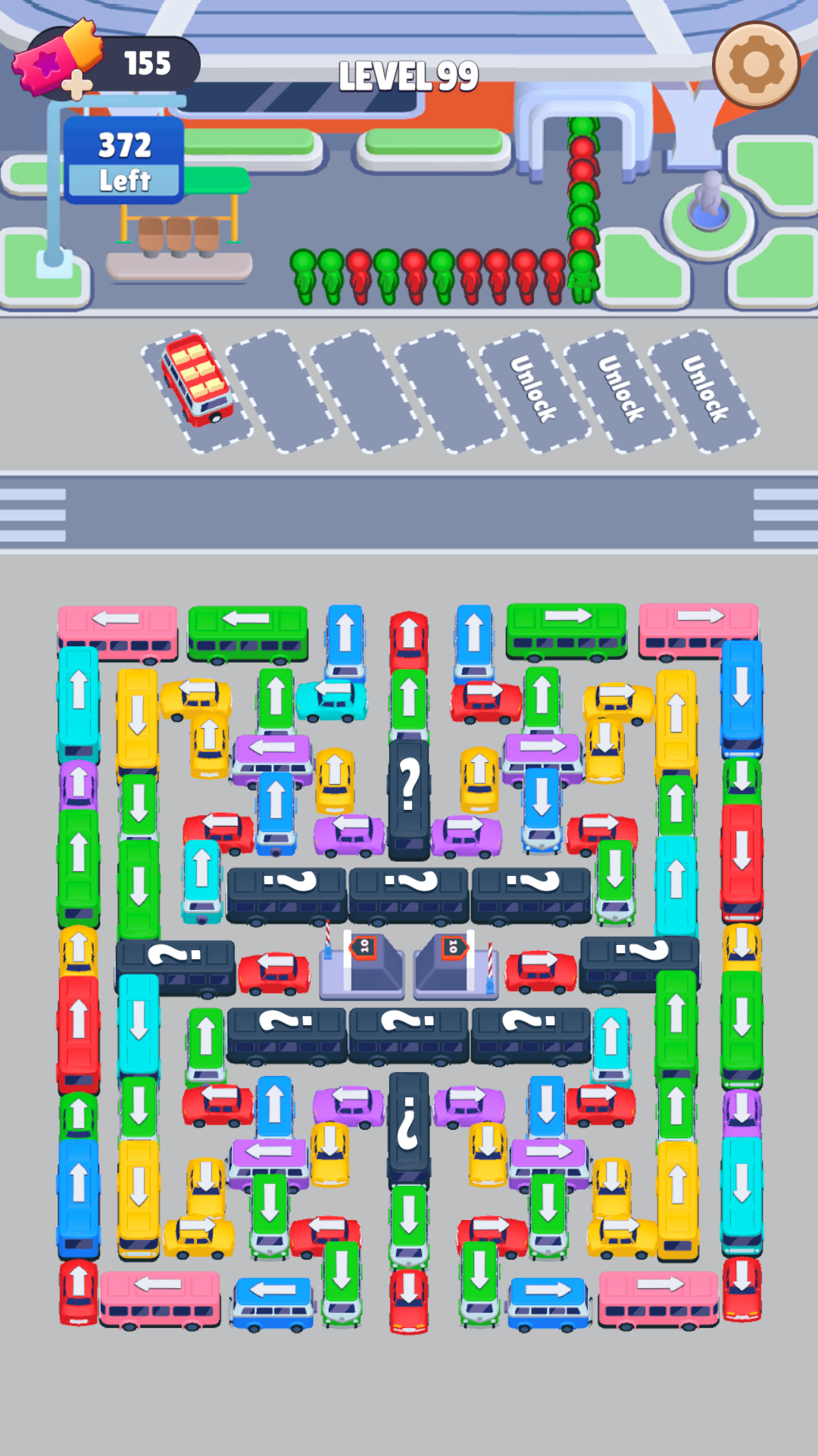 Bus Sort: Car Parking Jam Game Screenshot