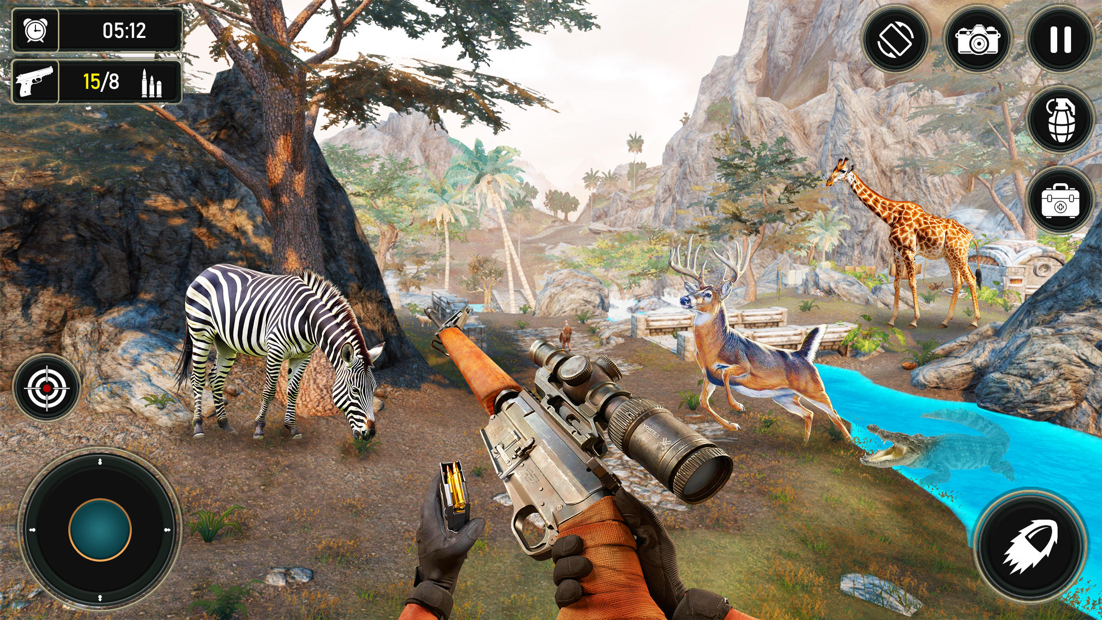 Cuplikan Layar Game Sniper Hunting Games Offline